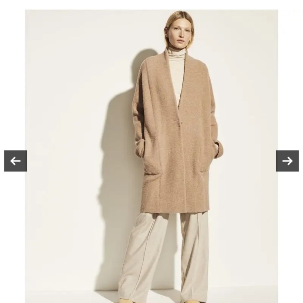 Vince Collarless Cardigan Size Small